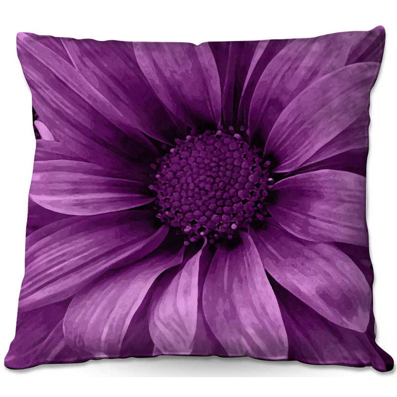 Reversible Throw Pillow, 18" x 18", Purple