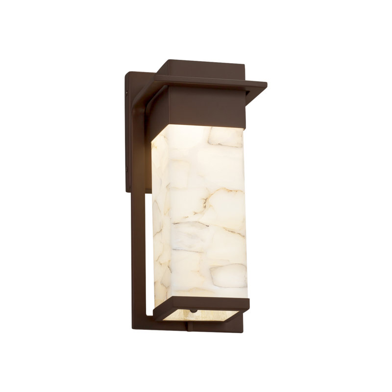 Applique murale d'extérieur Asae Asae, H 12 po x l 5 po x P 5,5 po, Bronze foncé