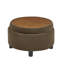 Table basse ronde avec rangement 25 pouces-9434481