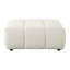 Novarayne Contemporary Linen Fabric Upholstered Rectangular Ottoman in Beige