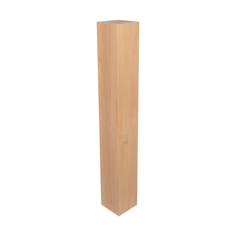 Pied d'îlot en bois massif H 35-1 / 4 po x 5 po Klyne, Chêne, Paquet de 1