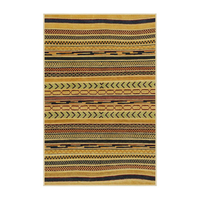 Tapis décoratif multicolore à motif abstrait