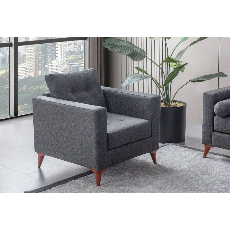 Fauteuil à oreilles, Anthracite