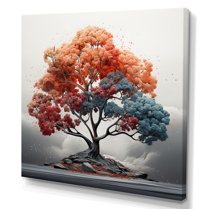«Abstract Expression Maple Tree», reproduction sur toile, H 36 po x l 36 po x P 1,5 po, Toile tendue