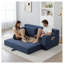 Canapé deux places Cloud en mousse à mémoire de forme, canapé-lit convertible 2 en 1, fauteuil de sol en velours côtelé pour salon, chambre ou appartement