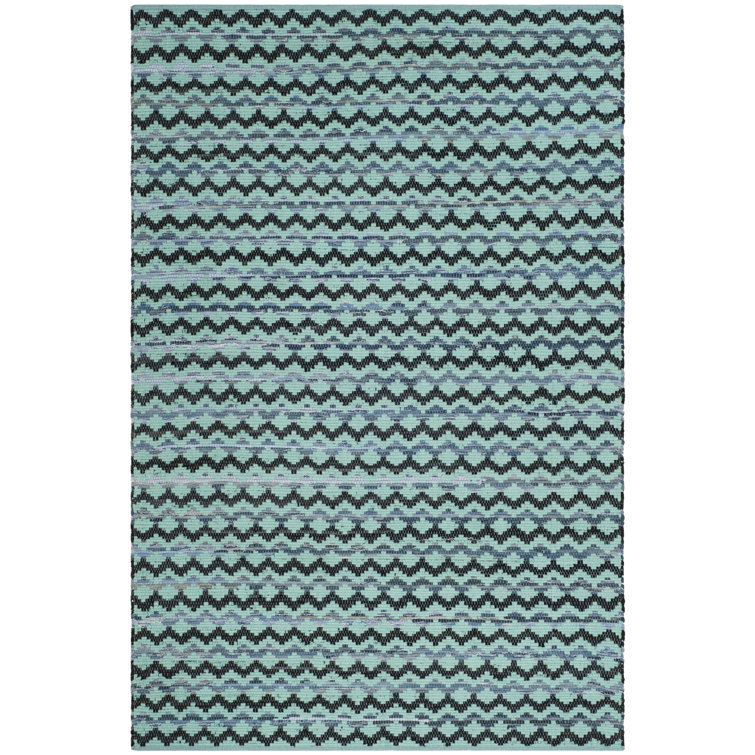 Annia Hand Woven Cotton Geometric Rug