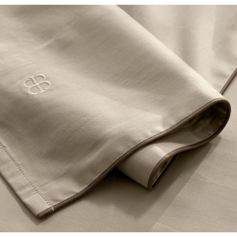 Signature Embellished Sheet Set, Cal.King Sheet Set with 4 Additional Pieces, Oak;Walnut