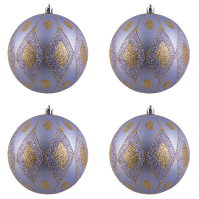 Ornement boule de diamant pailleté mat