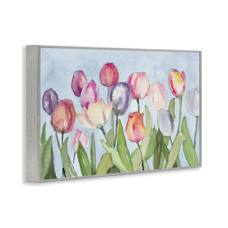 «Soft Tulip Field», estampe numérique par Lanie Loreth, Estampe numérique Farmhouse, H 16 po x l 24 po