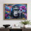 Chimpanzé, casque d'écoute, graffiti-131636501-131636495