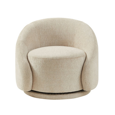 Fauteuil demi-tonneau pivotant de 34,25 po Gabbanelli