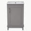 Petit meuble-lavabo moderne de 20 pouces avec lavabo en céramique-343955569