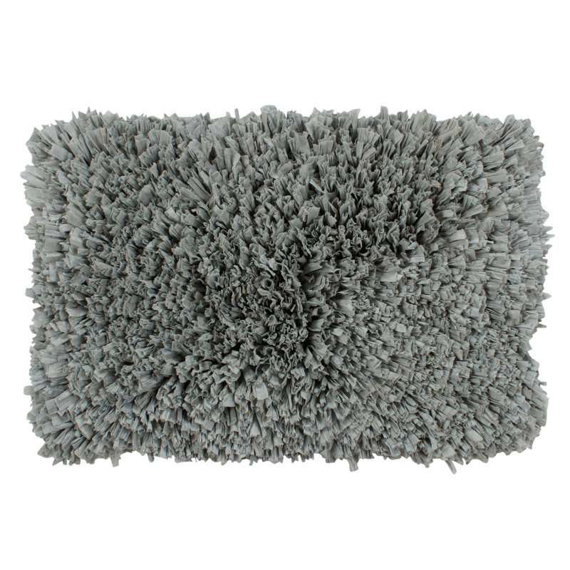 Agamjit Non-Slip Bath Rug, Gray