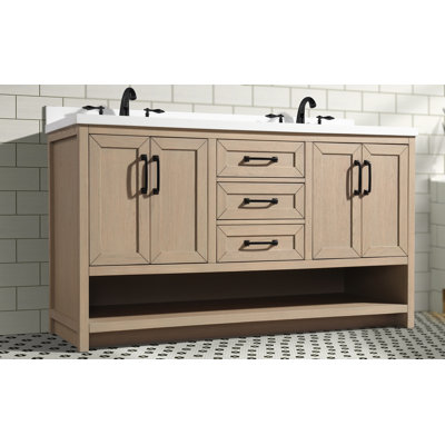 Ensemble de meuble-lavabo double 60 "Venice