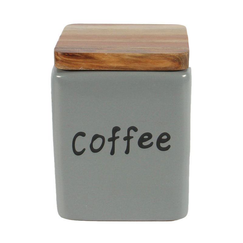 Ensemble café, thé et sucre Lotus 3 pièces, gris