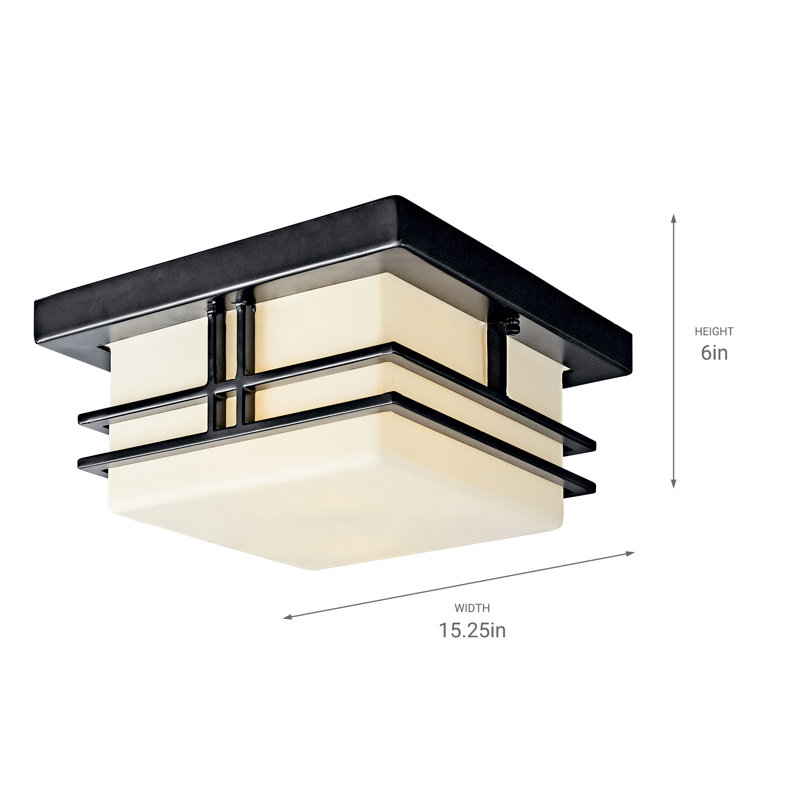 Plafonnier encastré 11,5 po 2 lumières Modena, Incandescent