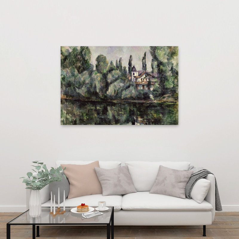 The Banks Of The Marne, 1888 Abstract Contemporary Landscape Tree Wall Art Print, 101.6cm H x 152.4cm W