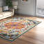 Adcox Hand Tufted Wool Blue/Pink/Grey Rug-33982220