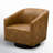 Hall Faux Leather Swivel Barrel Chair-1194730755