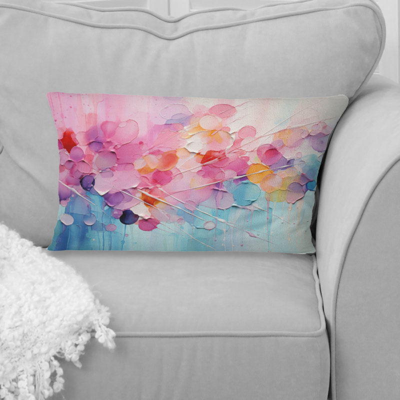 Coussin rose et rose pastel