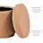 Thurleigh Round Sherpa Ottoman with Storage-346588352