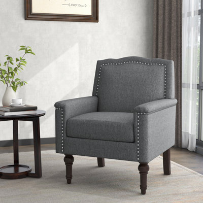 Upholstered Cotton Armchair