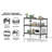 Nyakume 35.65'' W Metal Shelving Unit with Wheels