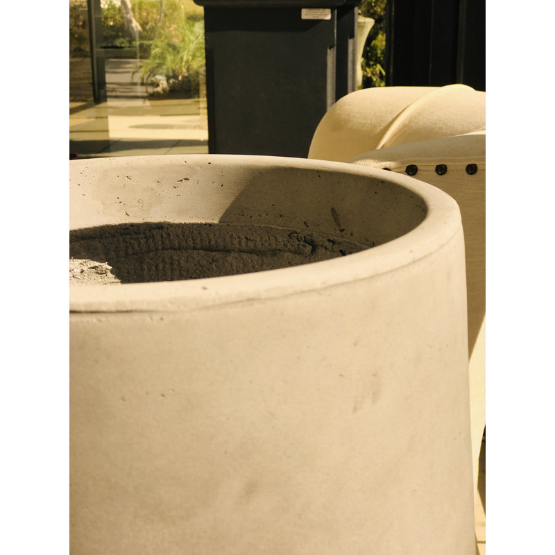 Pot de fleurs en béton Cosimo, H 17,3 po x l 16,5 po x P 16,5 po