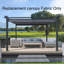 Abri de soleil pour terrasse 13 x 10 pi Pergola