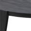 Finnley 50" Round Mindi Wood Coffee Table, Black