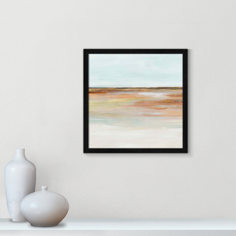 «Coastal Glades I Print» par Ian C, H 17 po x l 17 po x P 1,25 po, Cadre noir mince