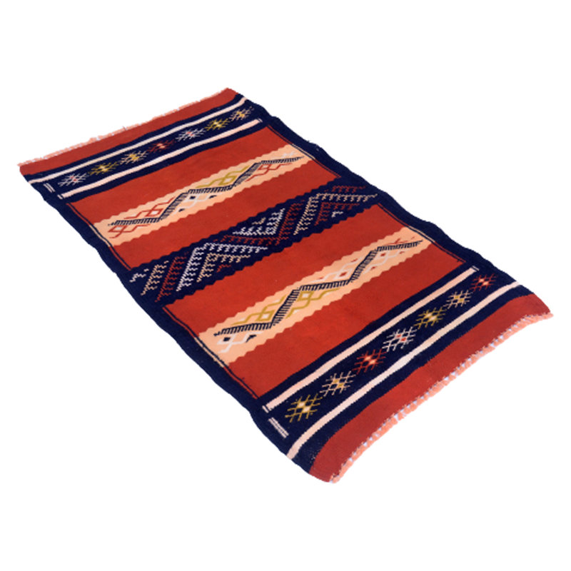 Burrows Geometric Hand Woven 75cm X 125cm Area Rug