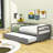 Masimba Twin Size Wooden Daybed with Trundle-530279900