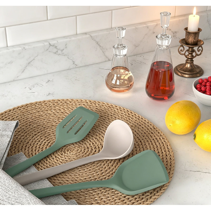 Ensemble d'ustensiles de cuisine en silicone - 446 ° F Ustensiles de cuisine résistants à la chaleur, Multi-couleur