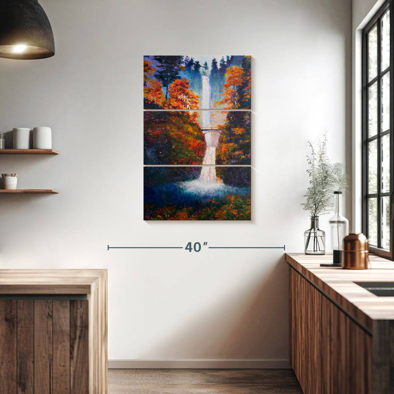 Alvord Multnomah Falls, H 38 po x l 24 po
