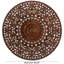 Décoration murale blanche en bois sculptée à la main avec motif mandala-371517277