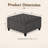 Large Square Storage Ottoman With Wooden Legs, Upholstered Button Tufted Coffee Table-1405375736