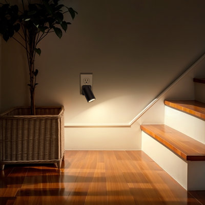 320° Rotate Night Light, Plug Into Wall Nightlights Adjustable Brightness, 3000K