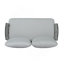 Causeuse et table en acier, gris-1873116412-1873116414