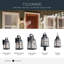 Lanterne murale d'extérieur noire texturée 1 lumière Tolerand-27770199