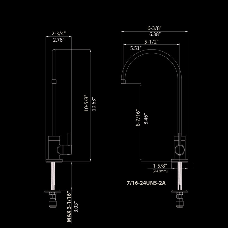 Kitchen Water Filter Tap - Metal, Corrosion Finish, Flow, 360 Rotatable, Simple & Stylish Stainless Steel Drinking Faucet Swivel, No Secondary Pollution, High-Grade Ceramic, Corrosion , Practical