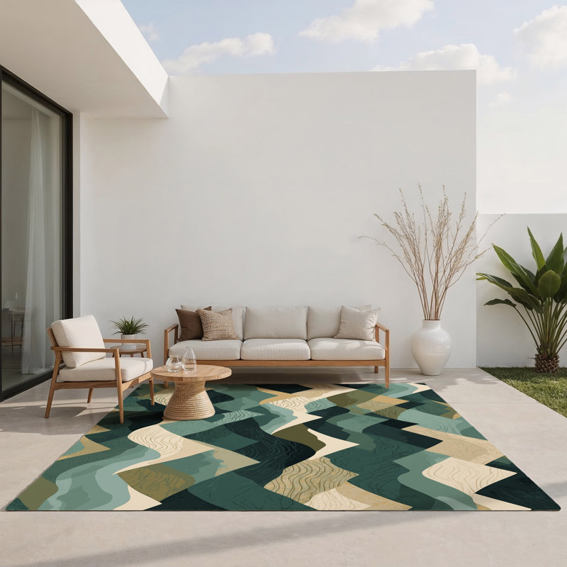 Tapis intérieur et extérieur Crescent, Rectangle 4pi x 6 pi