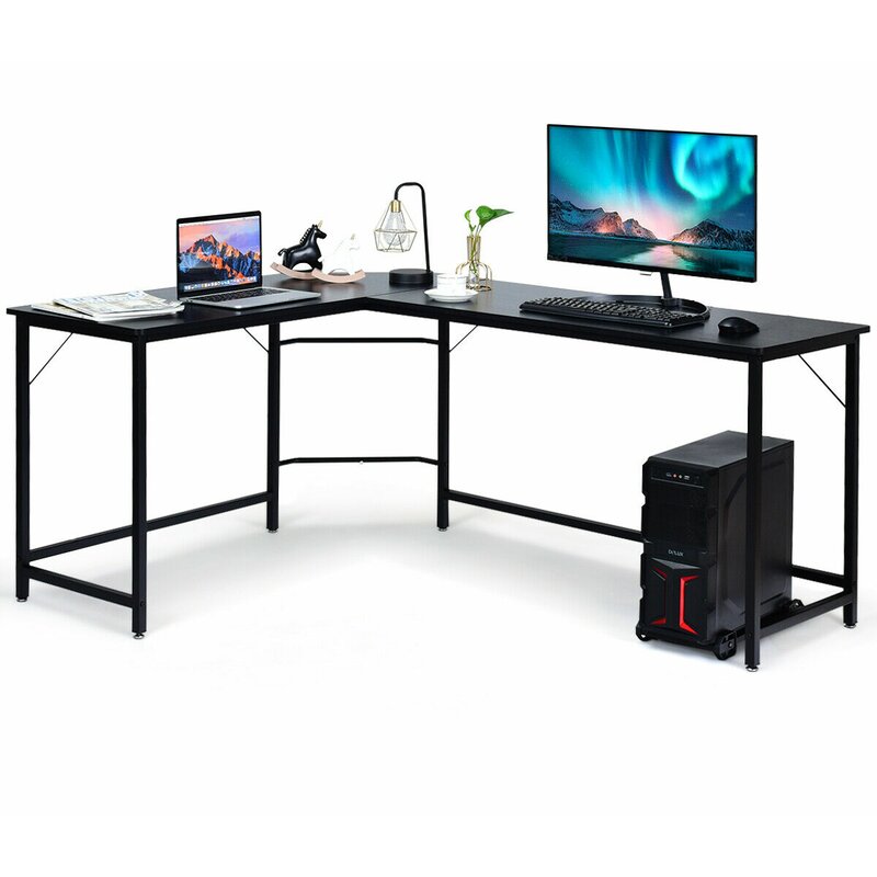 Ebern Designs Jiyeon 66'' Desk & Reviews | Wayfair