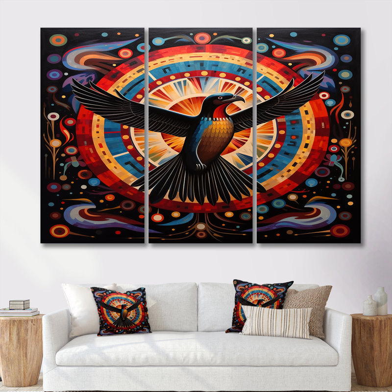 Charleena - ensemble d'impressions murales d'aigle, Toile tendue, H 40 po x l 60 po x P 1 po