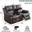 Canapé inclinable 69 po en cuir Vegan-1873966243