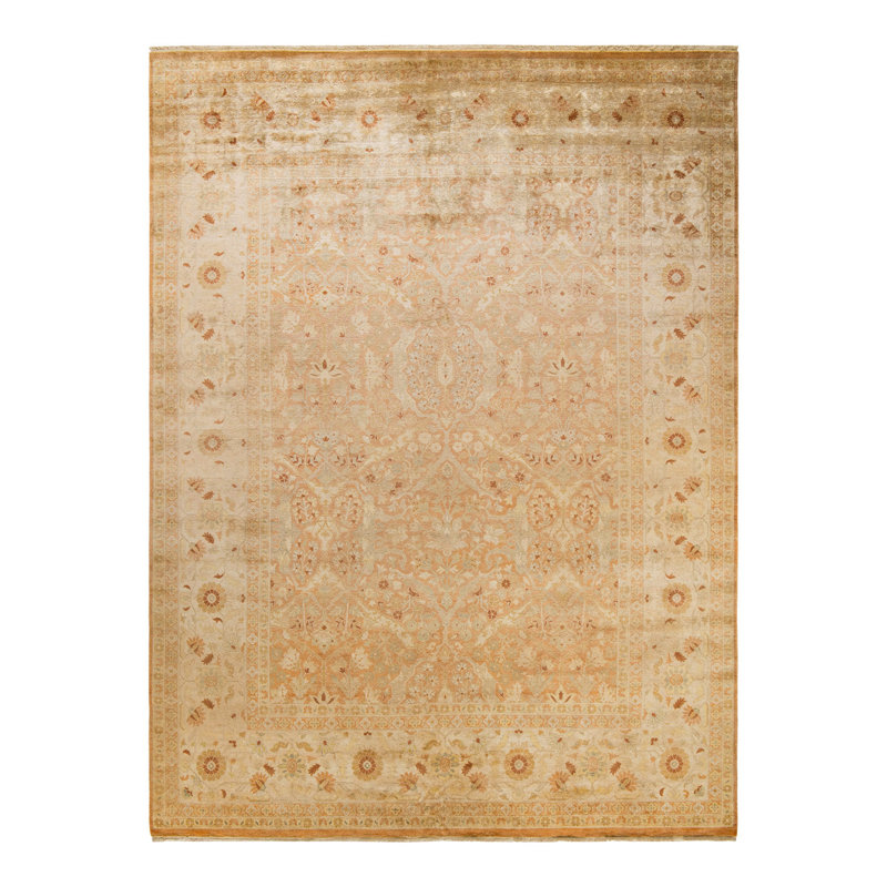 Verald One-of-a-Kind 8' 10" X 11' 10" 2010s Wool Area Rug in Brown