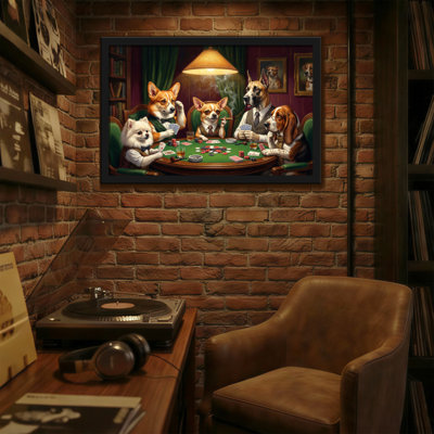 Animals Dogs Playing Poker Classic Art Print
