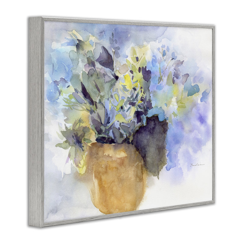 Art aquarelle d'hortensia bleu par Evelia Designs bg-168, Estampe numérique Farmhouse, H 16 po x l 20 po