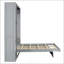 Grand lit escamotable avec tablettes