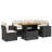 Vidaxl Garden Sofa Set Black, Cream White